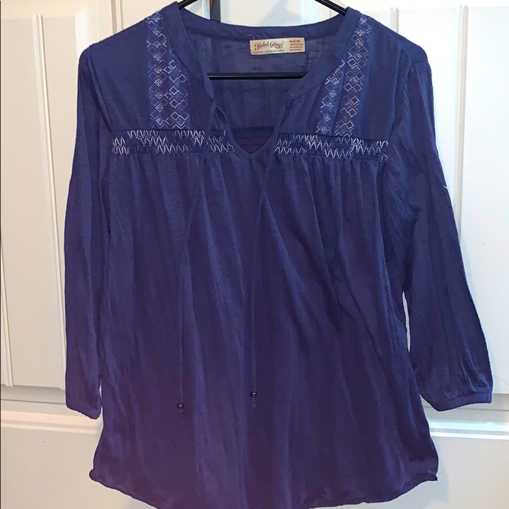 Navy blue 3/4 sleeve